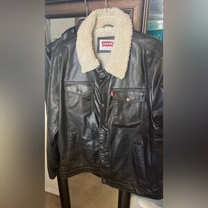 Levi’s Faux Black Leather Jacket